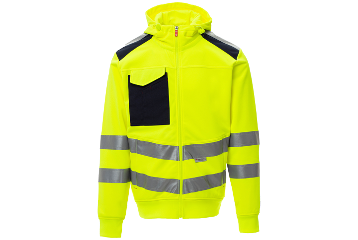 Warnschutz Sweat-Jacke Leader Gelb