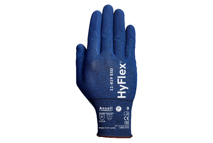 ESD Handschuh Hyflex 11-819