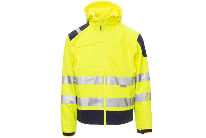 Warnschutz Softshell Shine Gelb