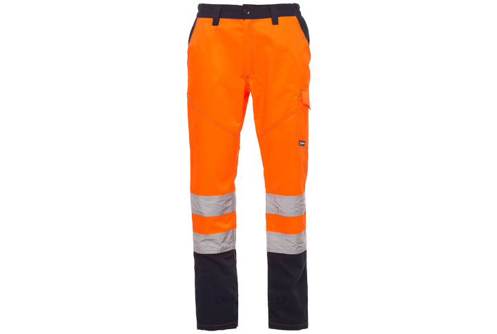 Warnschutz Bundhose Charter Orange/Navy