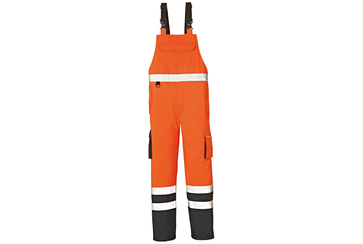 Warn-Wetterschutz Latzhose Chicago Orange