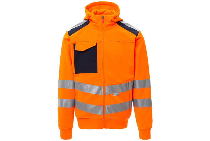 Warnschutz Sweat-Jacke Leader Orange