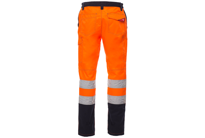 Warnschutz Bundhose Charter Orange/Navy