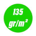 135  gr/m²: